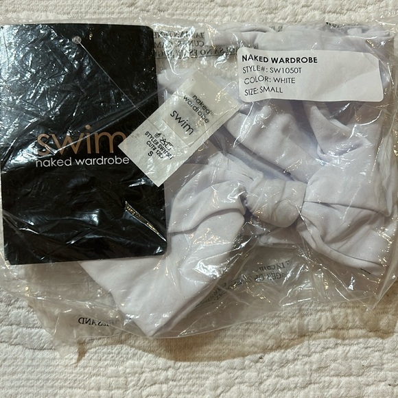 Naked Wardrobe Knotted Bikini top. NWT. Small - Picture 2 of 8